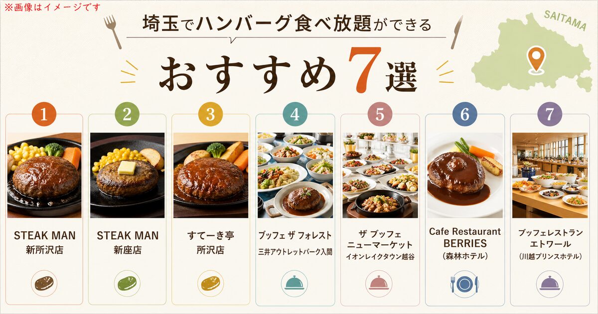 埼玉でハンバーグ食べ放題ができるおすすめ7選