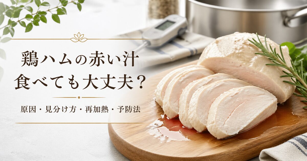 鶏ハムの赤い汁は食べても大丈夫か｜原因から見分け方・安全な再加熱と予防法まで徹底解説