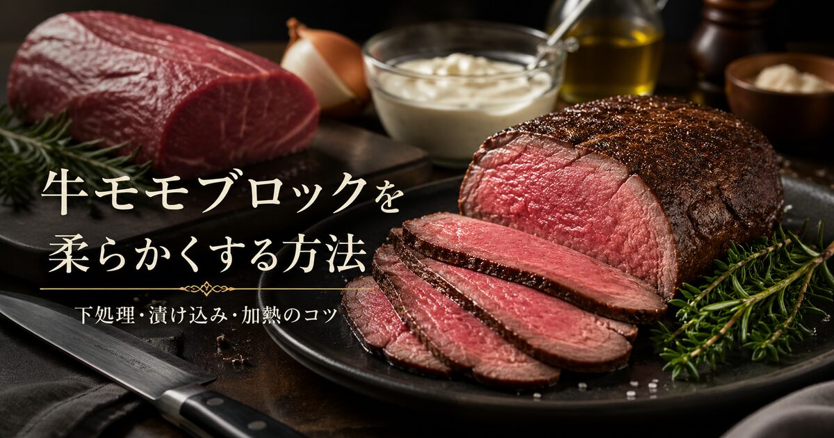 牛モモブロックを柔らかくする方法徹底ガイド｜下処理・漬け込み・加熱のコツで極上のおいしさを実現