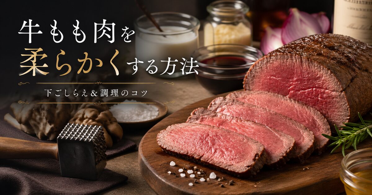 牛もも肉を柔らかくする方法｜下ごしらえ＆調理のコツで絶品レシピ＆失敗しないテクニック
