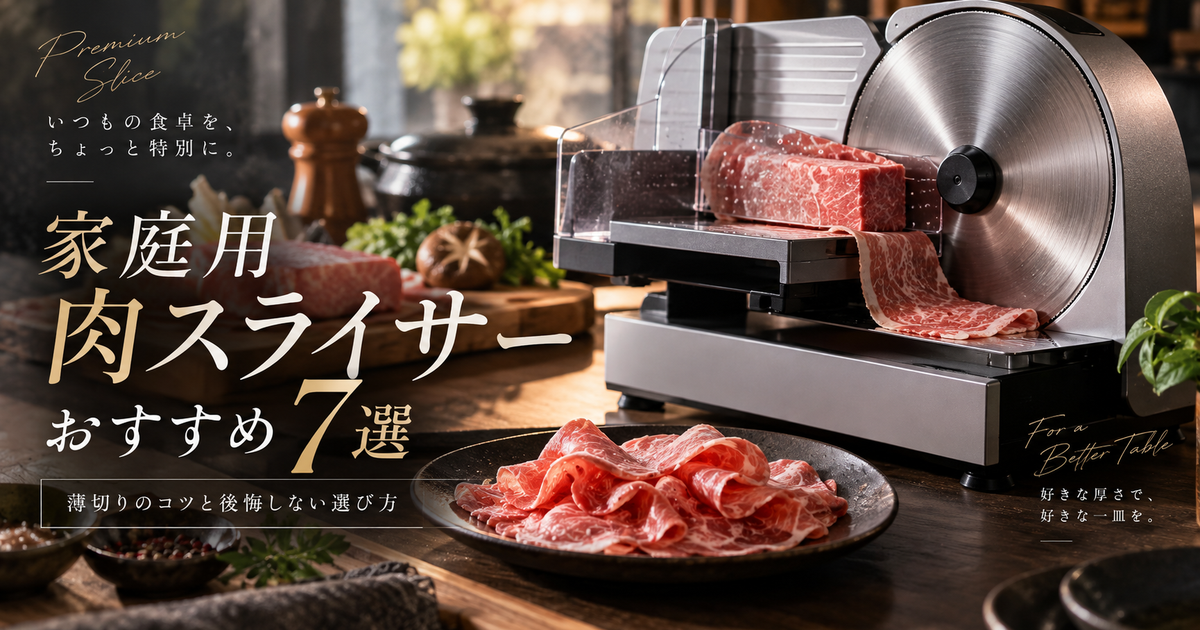 家庭用肉スライサーおすすめ7選｜薄切りのコツと後悔しない選び方は？